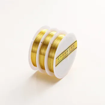 0,2-1,0 мм 14-каратное золото с покрытием из медной проволоки для DIY ручной работы ювелирные принадлежности ювелирные изделия аксессуары бисер материалы проволока
