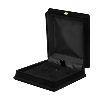 1 x бархатное ожерелье цепочка ювелирных изделий дисплей дисплей для хранения коробка подарочный чехол держатель органайзер---черный