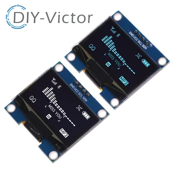 1 шт. 1,3-дюймовый OLED-модуль белого и синего цвета IIC I2C 128X64 1,3-дюймовый светодиодный ЖК-дисплей для связи Arduino