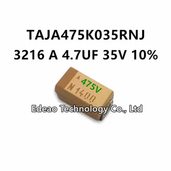 10 шт./лот Новый A-Type 3216A/1206 4,7 мкФ 35 В ±10% Маркировка: танталовый конденсатор 475 В TAJA475K035RNJ SMD