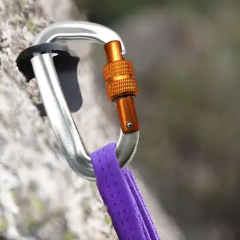 12KN Профессиональный карабин безопасности D-образный крючок для ключей Алюминиевый зажим для брелка Альпинизм Безопасность Мастер Замок Альпинизм Инструмент