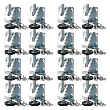 16X Выравнивающие ножки Сверхмощные нивелирные машины для мебели Регулируемый выравниватель ножек стола со стопорными гайками