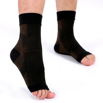 1Пара носков для подошвенного фасциита, компрессионные рукава для голеностопного сустава и поддержка свода стопы, компрессионные рукава для стопы, облегчение отека