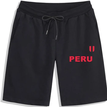 2020 Мода лето Черные шорты для мужчин Перу Командные футбольные матчи Индивидуальный дизайн мужские шорты