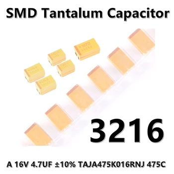  (5 шт.) 3216 (тип А) 35 В 2,2 мкФ ±10% TAJA225K035RNJ 225 В 1206 SMD танталовый конденсатор
