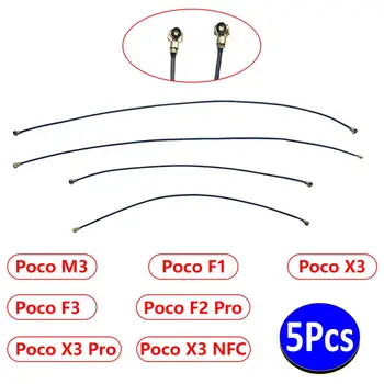 5 шт., оригинал для Xiaomi Poco F3 F2 Pro M3 F1 X3 Pro NFC Wi-Fi Сигнал Wi-Fi Антенна Лента Провод Разъем Лента Гибкий кабель Детали