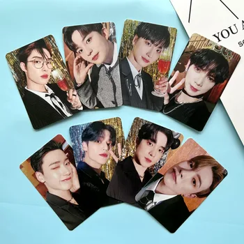 8 шт./компл. Kpop ATEEZ Печать альбома LOMO Card Hongjoong Seonghwa Yunho Yeosang Jongho Fan Collection Подарочная открытка Фотокарта