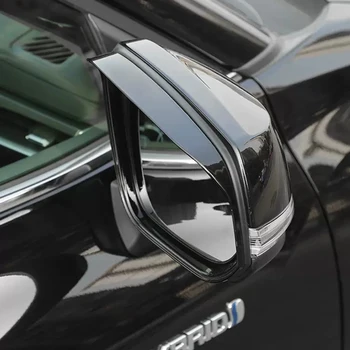 ABS Хром Зеркало заднего вида Блок Дождь Крышка для бровей Отделка Стайлинг автомобиля 2 шт. для Toyota Highlander 2021 2022 2023