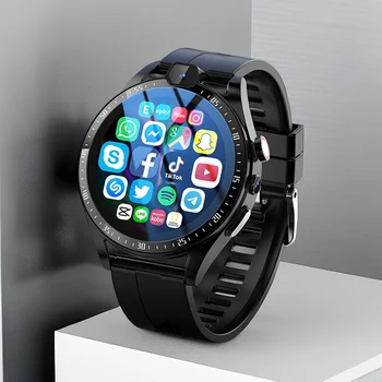 Ajeger 4G LTE Smart Watch Мужчины Android 9 4 ГБ + 128 ГБ Умные часы Телефон 1000 мАч 1,43 