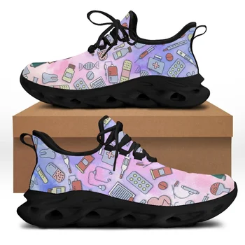 CYWGIFT Индивидуальные необычные кроссовки Женские пользовательские шаблоны с принтом Плюс размер Плоские детские сетчатые школьные туфли для девочек Дропшиппинг 2022