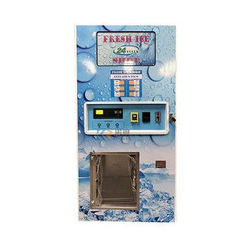 OEM Комбинированный коммерческий автомат по продаже льда в мешках Экономичный автоматический торговый автомат для упаковки кубиков чистого льда в мешки