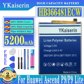 YKaiserin HB366481ECW 5200 мАч Аккумулятор для HUAWEI Honor 5C 6C Pro 7A 7C Pro /7CPro/7APro 8 9 Lite Lite P Smart P9 P9/8Lite 9Lite