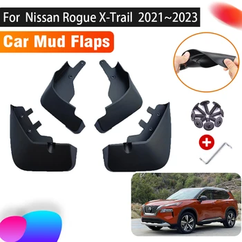 Автомобильные брызговики для Nissan Rogue XTrail T33 X Trail 2021 2022 2023 Автомобильная защита от брызг Переднее заднее крыло Автомобильные аксессуары Защитная крышка