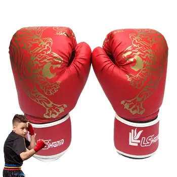 Боксерские перчатки для мужчин и женщин Искусственная кожа Каратэ Муай Тай Бесплатные тренировки по борьбе Взрослые Снаряжение Износостойкие боксерские перчатки унисекс
