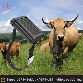  Глобальный универсальный GPS-локатор для крупного рогатого скота и овец, домашних животных, устройство для защиты от потери, солнечный GPS-локатор, простой в установке