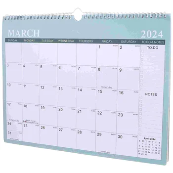 Ежемесячный висячий календарь Календарь обратного отсчета Английский ежедневный календарь Настенный календарь