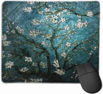 Миндальный цветущий коврик для мыши Laege Gaming Mousepad для компьютеров Ноутбук Стол с нескользящим резиновым ковриком для мыши для офиса дома
