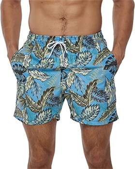 Мужчины Летние купальники Пляжные шорты для мужчин Мужские плавки с цифровой печатью Быстросохнущие шорты для серфинга Пляжная одежда