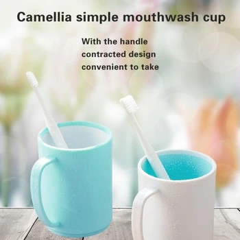 Набор стаканчиков для полоскания рта и зубных щеток, чашка Perfect Mark для освежающей гигиены полости рта, цветок синего чая, начинаем освежать наш выбор