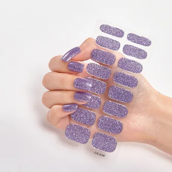 Наклейка для ногтей Блестящий дизайн Полный Красота Наклейки для ногтей Наклейки Простые наклейки Женщины Салон Нейл-Арт