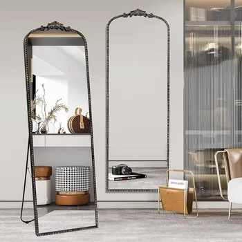 Напольное зеркало во всю длину с подставкой, арочные зеркала для гардероба, отдельно стоящие, настенные или прислоненные к стене