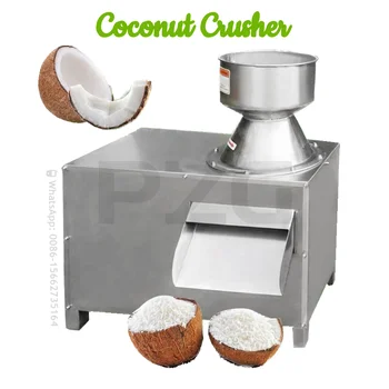нержавеющая сталь 500 кг / ч Машина для измельчения кокосовой мякоти Промышленная кокосовая дробилка Измельчитель Терка Оборудование для измельчения