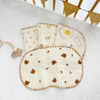 Новорожденный ребенок, десять слоев хлопчатобумажной марли, плоская подушка, подушка для новорожденных, полотенце, детское облако, подушка против слюны, впитывающая низкая подушка