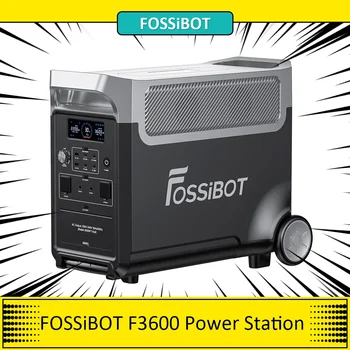 Портативная электростанция FOSSiBOT F3600, солнечный генератор LiFePO4 емкостью 3840 Втч, выход переменного тока 3600 Вт, максимальная солнечная зарядка 2000 Вт, 13 выходных портов