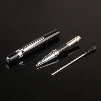  Роскошный мини металлический шариковый ручка Ролик 1,0 мм Черный Бизнес Письмо Офис Школьные принадлежности