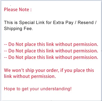 Специальная ссылка для дополнительной оплаты / повторной отправки / стоимости доставки -- Не размещайте эту ссылку без разрешения