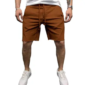 Спортивные шорты для мужчин Свободные повседневные фитнес-шорты для бега Мужские летние однотонные тонкие дышащие короткие брюки шорты мужские