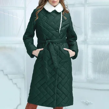  Стеганая куртка для женщин Пальто из искусственного хлопка для женщин Свободные хлопковые топы Одежда