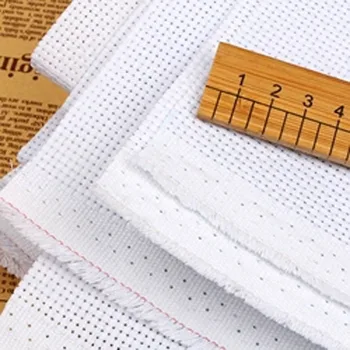 ткань для вышивания 18ST 18CT ткань для вышивки крестом белая 50-50см