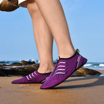 Удобное скольжение на быстросохнущей обуви для серфинга, дышащая мужская мягкая обувь для водных вод, женская легкая приморская пляжная босоногая акваобувь