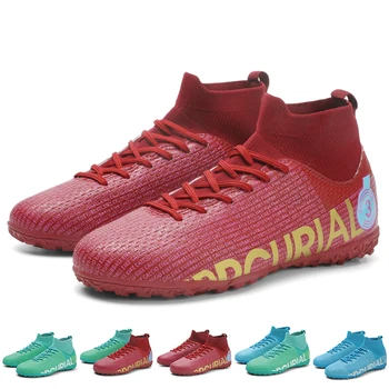 Футбольные бутсы Мужская футбольная обувь с газоном Высококачественные детские футбольные бутсы Ag Tf Футбольная обувь для мальчиков Детская обувь для тренировок на открытом воздухе