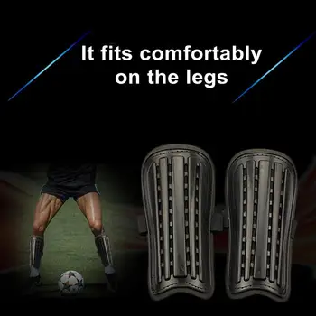 Футбольные щитки для ног Легкие ударопрочные футбольные накладки на голень с крепежной лентой для нескользящей голени для спортсменов