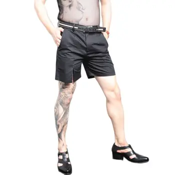Черные пляжные мужские шорты летние тонкие прямые повседневные свободные мужские шорты ниже колена с карманами модные микро прозрачные брюки