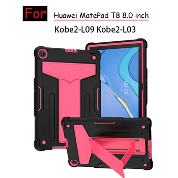 Чехол для планшета Huawei MatePad Mate Pad T8 8 Модель KOBE2 W09 L09 L03 чехол для планшета Жесткие корпуса для ПК Силиконовая подставка из ТПУ Shell Funda