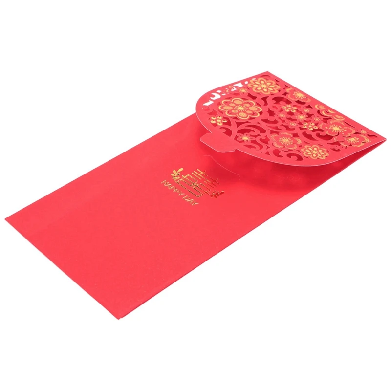 30 шт. Китайские красные конверты Счастливые деньги Конверты Свадебный красный пакет для новогодней свадьбы (7X3,4 дюйма)