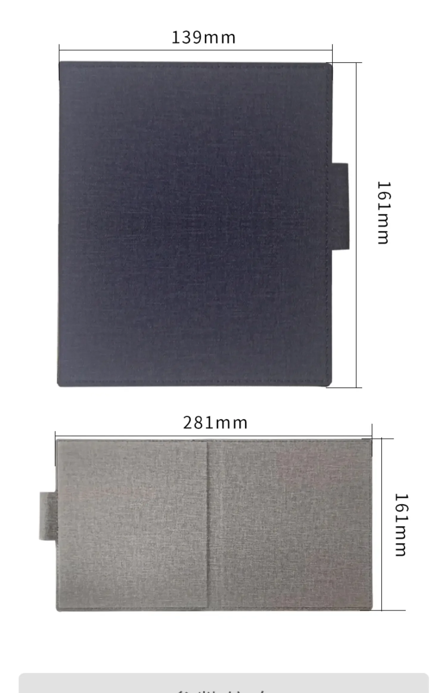 (300PPi) Bigme PocketNote 7-дюймовый клейкий защитный чехол для экрана из натуральной кожи Оригинальная коробка, книжная полка, черная