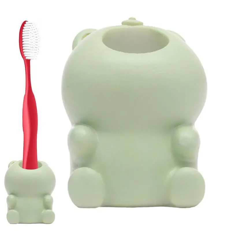  Fun Tooth Brush Holder For Kids Animal Mini Toothbrush Holder Stand Creative Ванная комната Органайзер Хранение Для Столешниц Туалетного Столика
