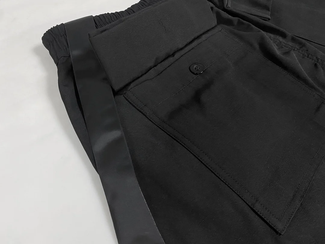 Owen Seak Мужчины Повседневные Короткие Гарем Готический стиль Мужская одежда Спортивные штаны Летние женские свободные черные шорты