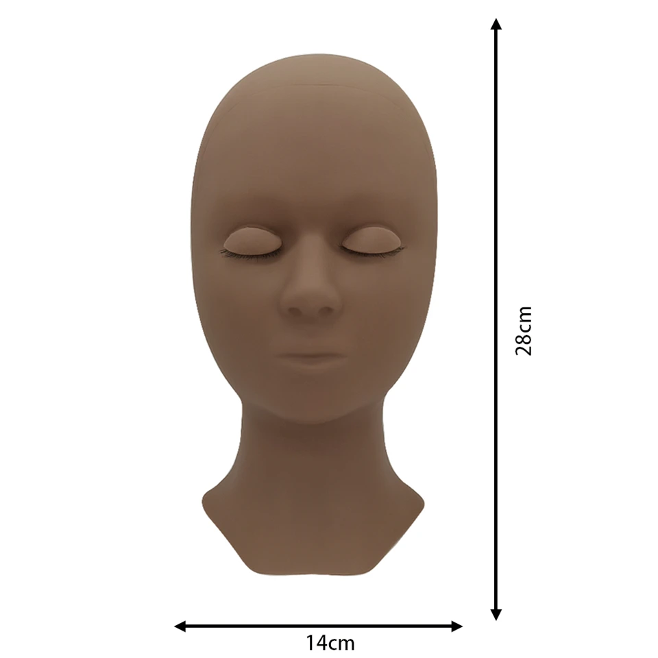  Практическая модель Манекен Голова для наращивания ресниц Расходные материалы Тренировочная головка Наращивание ресниц Инструменты для макияжа Кукла Лицо Голова Для Ресниц
