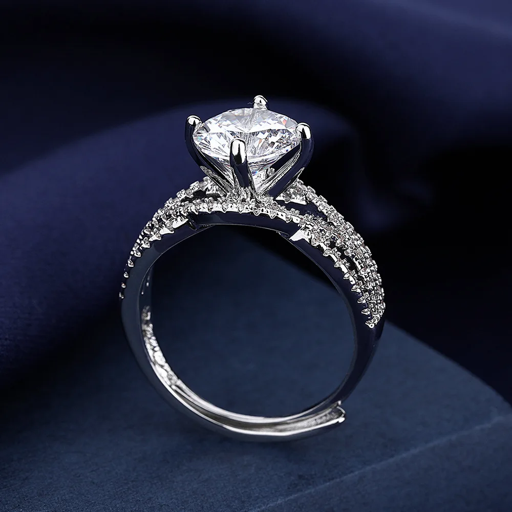 корейская версия горячая распродажа крестообразное кольцо открытия циркон кольцо женское кольцо с бриллиантом сетка знаменитость мода ювелирная фабрика